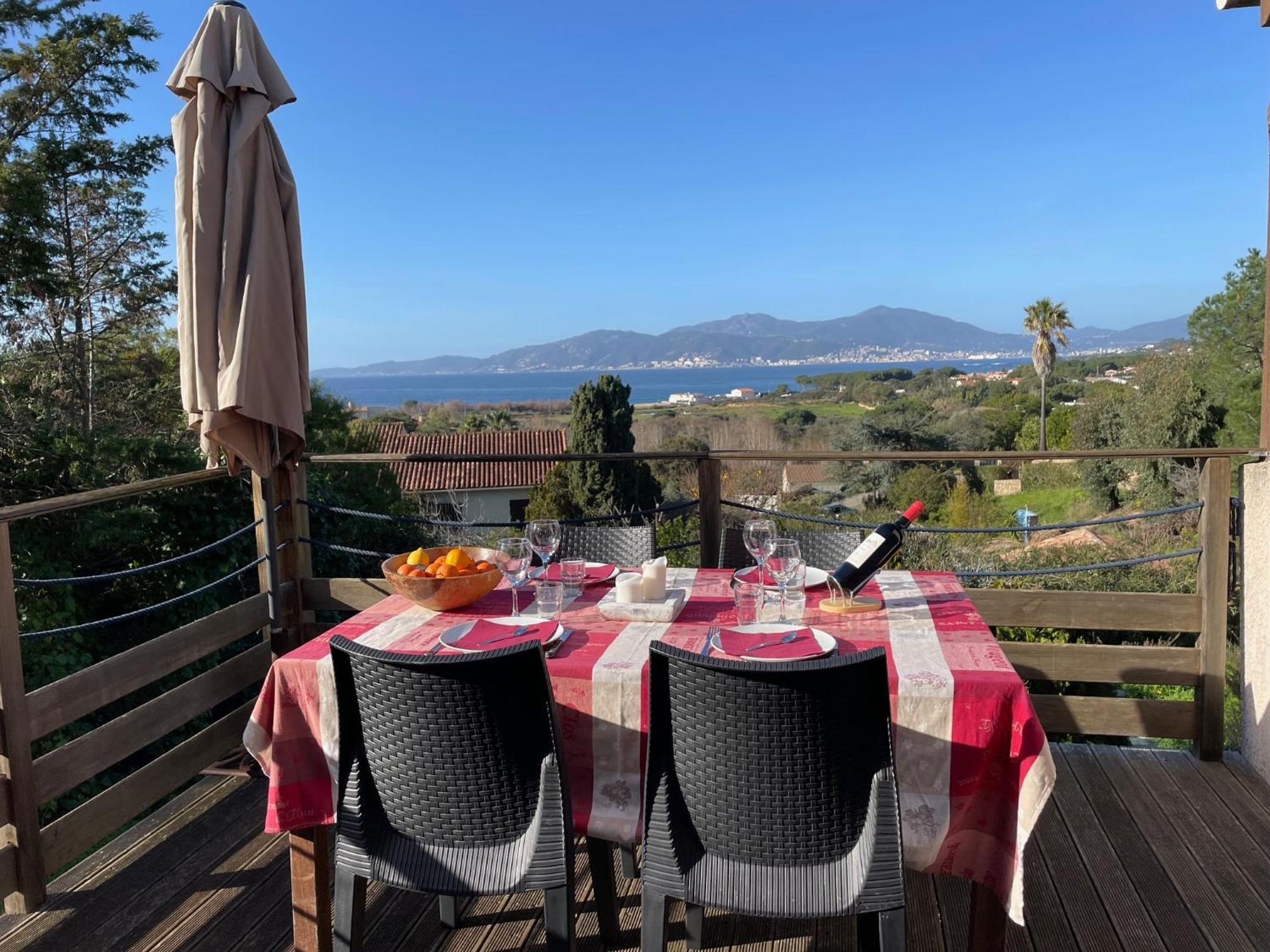 Corsicadream Arone Superbe Appartement Dans Villa, Vue Panoramique Mer, Piscine, Proche Porticcio Pietrosella Bagian luar foto